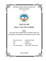 Chuyên đề thực tập tốt nghiệp: Ứng dụng CNTT vào công tác giám định và bồi thường bảo hiểm sức khỏe tại BIC