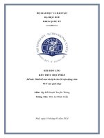 Đề bài Thiết kế tour du lịch cho 50 vận động viên VUT sau giải chạy