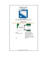 bài tập nhóm môn hệ thống thông tin kế toán báo cáo đề tài tìm hiểu phần mềm kế toán 1a