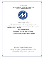 chủ đề phân tích hoạt động đổi mới sáng tạo amazon web services của amazon