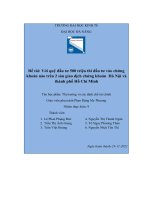 tiểu luận đề tài với quỹ đầu tư 500 triệu thì đầu tư vào chứngkhoán nào trên 2 sàn giao dịch chứng khoán hà nội vàthành phố hồ chí minh