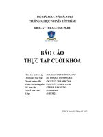 báo cáo thực tập cuối khóa garage huy công auto
