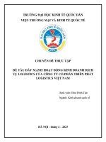Chuyên đề thực tập: Đẩy mạnh hoạt động kinh doanh dịch vụ logistics của Công ty cổ phần Thiên Phát Logistics Việt Nam