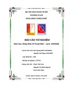 báo cáo thí nghiệm nhập môn kĩ thuật điện lạnh he2000 hệ thống điều hòa không khí