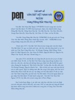 VĂN BÚT VIỆT NAM HẢI NGOẠI VÙNG ĐÔNG BẮC HOA KỲ: LỊCH SỬ THÀNH LẬP, HOẠT ĐỘNG VÀ ĐÓNG GÓP 10 ĐIỂM