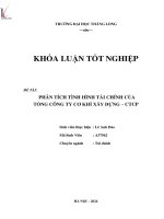 phân tích tình hình tài chính của tổng công ty cơ khí xây dựng ctcp