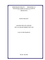 Giải pháp thúc đẩy liên kết giữa các doanh nghiệp ở Việt Nam