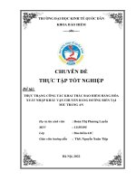 Chuyên đề thực tập tốt nghiệp: Thực trạng công tác khai thác bảo hiểm hàng hoá XNK vận chuyển bằng đường biển tại MIC Tràng An