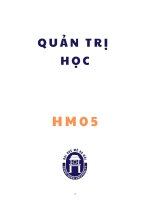 Đáp án Quản trị học EHOU Đại học Mở (đầy đủ)