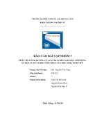 tiểu luận phân tích ảnh hưởng của covid 19 đến giáo dục đời sốngxã hội và sức khỏe tinh thần của học sinh sinh viêna