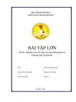 Đề tài Nghiên cứu, đề xuất các hoạt động quản trị thương hiệu Dalatmilk
