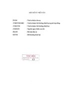 Công trình nghiên cứu khoa học: Trách nhiệm bồi thường thiệt hại do nguồn nguy hiểm cao độ gây ra