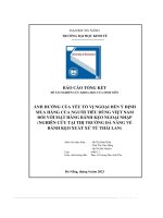 tiểu luận ảnh hưởng của yếu tố vị ngoại đến ý định mua hàng của người tiêu dùng việt nam đối với mặt hàng bánh kẹo ngoại nhập