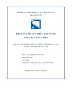tiểu luận chủ đề kinh nghiệm quốc tế về phát triển kinh tế tuầnhoàn và bài học cho việt nam