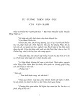 TỪ YÊN LẶNG CỦA ĐỨC PHẬT ĐẾN THIỀN CỦA VẠN-HẠNH 10 ĐIỂM