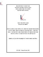 chất lượng cuộc sống của trẻ mắc bệnh thoái hóa cơ tủy điều trị tại trung tâm nội tiết chuyên hóa di truyền liệu pháp phân tử bệnh viện nhi trung ương và một số yếu tố liên quan