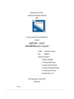 tiểu luận báo cáo đề án kinh doanh chủ đề kitto eatmô hình eat clean