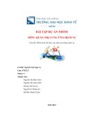 tiểu luận môn quản trị cung ứng dịch vụ chủ đề phiên bản tốt hơn của một cửa hàng dịch vụ