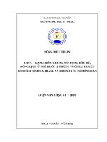 thực trạng tiêm chủng mở rộng đầy đủ đúng lịch ở trẻ dưới 12 tháng tuổi tại huyện bảo lâm tỉnh cao bằng và một số yếu tố liên quan