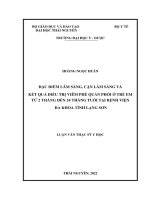 đặc điểm lâm sàng cận lâm sàng và kết quả điều trị viêm phế quản phổi ở trẻ từ 2 tháng đến 24 tháng tuổi tại bệnh viện đa khoa tỉnh lạng sơn