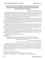 NGHIÊN CỨU Y HỌC CHUYÊN ĐỀ NỘI KHOA112 CÁC YẾU TỐ LIÊN QUAN ĐẾN TỬ VONG Ở BỆNH NHÂN NẶNG , NHẬP KHOA CẤP CỨU BỆNH VIỆN CHỢ RẪY PHNOM PENH TRONG THỜI GIAN COVID-19