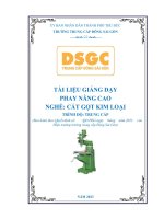 tài liệu giảng dạy phay nâng cao nghề cắt gọt kim loại trung cấp