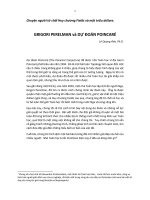 1 CHUYỆN NGƯỜI TỪ CHỐI HUY CHƯƠNG FIELDS VÀ MỘT TRIỆU DOLLARS: GRIGORI PERELMAN VÀ DỰ ĐOÁN POINCARÉ 10 ĐIỂM