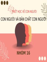 triết học về con người con người và bản chất con người