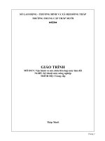 giáo trình vận hành và sửa chữa liên hợp máy làm đất nghề kỹ thuật máy nông nghiệp trung cấp