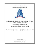 giáo trình bảo dưỡng và sửa chữa mô tô xe máy ngành công nghệ ô tô trung cấp