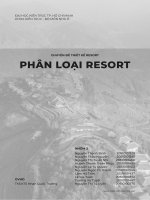 chuyên đề thiết kế resort phân loại resort
