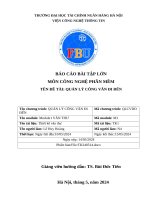 báo cáo bài tập lớn môn công nghệ phần mềm tên đề tài quản lý công văn đi đến