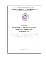 giáo trình lắp ráp cài đặt máy tính nghề tin học ứng dụng cao đẳng