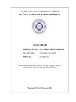 giáo trình lập trình windows form nghề tin học ứng dụng cao đẳng
