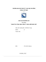 tiểu luận đề tài phân tích tình hình công ty bảo hiểm bảo việt