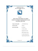 tiểu luận phân tích tình hình tài chính công ty cổ phần tập đoàn đất xanh giai đoạn 2018 2022