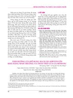 ẢNH HƯỞNG CỦA BỔ SUNG BACILLUS SUBTITIS LÊN KHẢ NĂNG SINH TRƯỞNG VÀ THÂN THỊT CỦA GÀ MINH DƯ