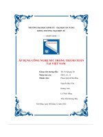 tiểu luận áp dụng công nghệ nfc trong thanh toán tại việt nam