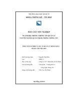 tiểu luận phân tích nghiệp vụ dự án quản lý bệnh nhân trung tâm nội tiết