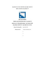 tiểu luận thống kê kinh doanh và kinh tếkhảo sát tình hình học tập sinh viênđại học kinh tế đại học đà nẵng