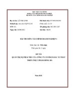 quản trị nợ phải thu của công ty cổ phần đầu tư phát triển thực phẩm hồng hà