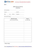 PHIẾU ĐÁNH GIÁ TIẾT DẠY GIÁO VIÊN TIỂU HỌC