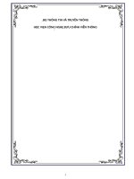 Bài tập lớn điện tử số PTIT - Hiệu ứng bảng led