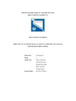 tiểu luận thiết kế tác vụ thanh toán của quán cà phê the local beanschi nhánh lê hồng phong