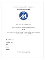 PHÂN TÍCH CÁC NHÂN TỐ ẢNH HƯỞNG ĐẾN LÃI SUẤT CỦA GEORGIA GIAI ĐOẠN 2000 – 2016 VÀ DỰ BÁO