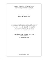 luận văn văn học việt nam 1nhân vật trong tiểu thuyết từ dụ thái hậu của trần thùy mai