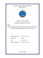 Khóa luận tốt nghiệp: Quản lý dự án đầu tư xây dựng tại Ban quản lý dự án đầu tư xây dựng huyện Khoái Châu, tỉnh Hưng Yên