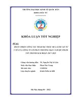Hoàn thiện công tác tham dự thầu mua sắm vật tư y tế của Công ty Cổ phần Thương mại và Dược Phẩm Tân Thành giai đoạn 2017-2025