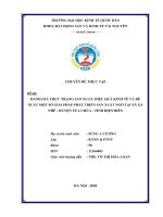 Chuyên đề thực tập: Đánh giá thực trạng sản xuất, hiệu quả kinh tế và đề xuất một số giải pháp phát triển sản xuất ngô tại xã Xá Nhè huyện Tủa Chùa - tỉnh Điện Biên