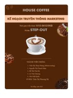tiểu luận báo cáo cuối kỳ imc house coffee là một startup ngành fb